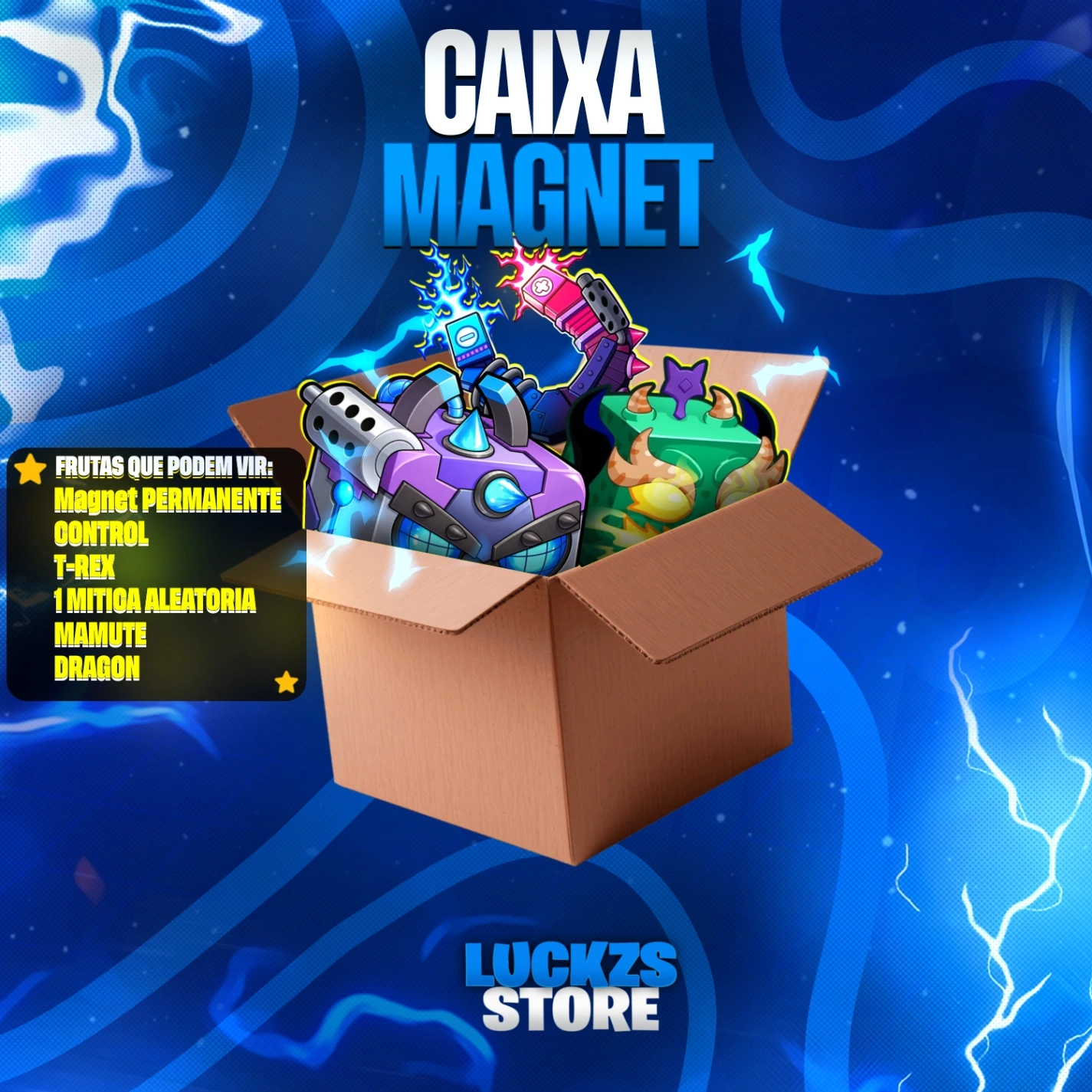Magnet Permanente Dragon ou 1 a 15X Míticas no inventário no Blox Fruits