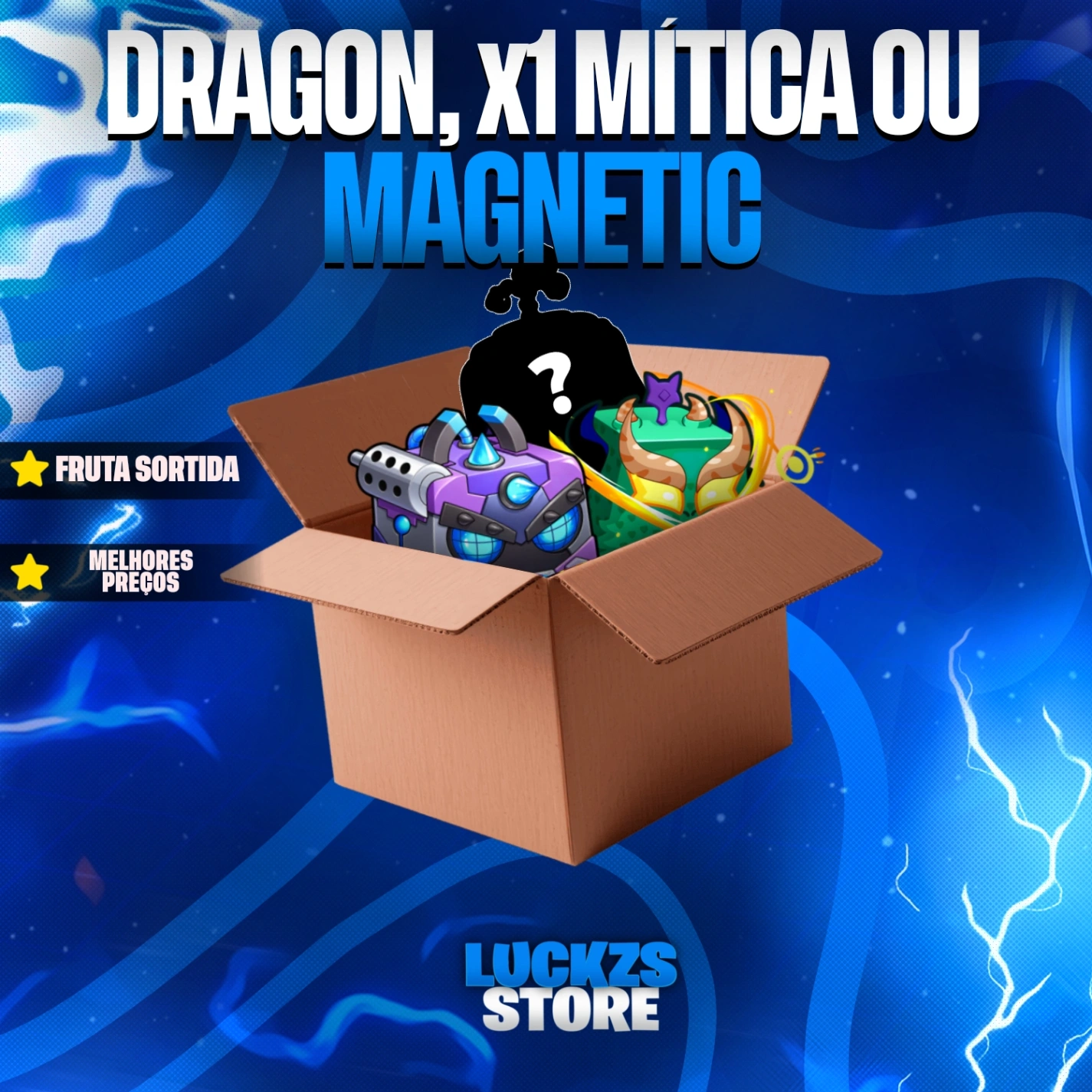 Dragon Magnet ou 1 a 15X Míticas no inventário no Blox Fruits
