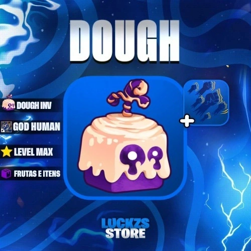 Conta Level Max com Godhuman e Dough no Inventario no Blox Fruits