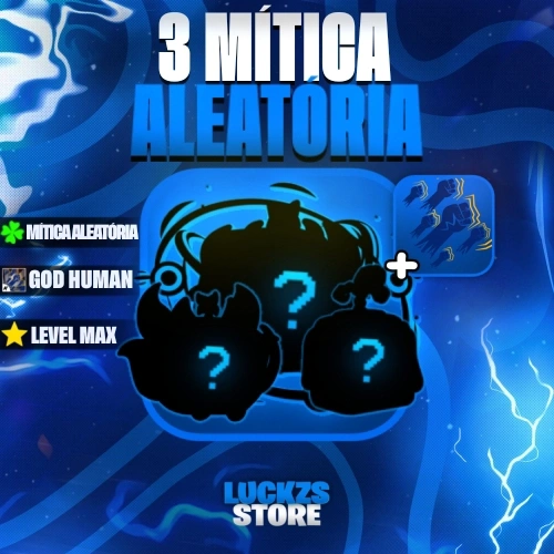 Conta Level Max com Godhuman e 3 a 6 Frutas Míticas no Blox Fruits