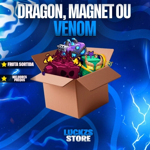 Dragon Magnet ou Venom no inventário no Blox Fruits