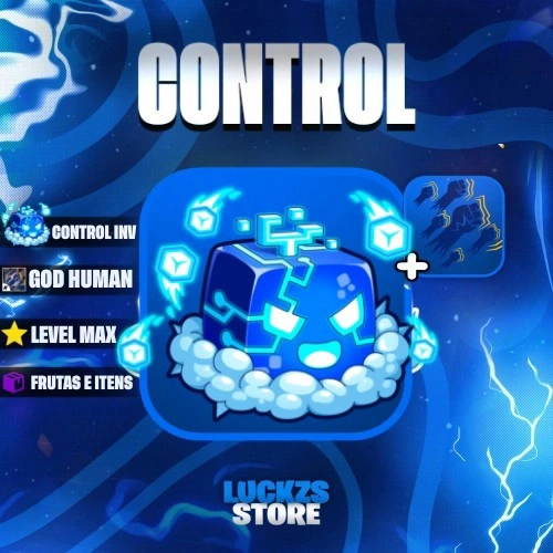 Conta Level Max com Godhuman e Control no Inventario no Blox Fruits