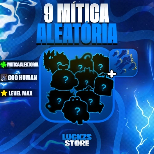Conta Level Max com Godhuman e 9 a 13 Frutas Míticas no Blox Fruits
