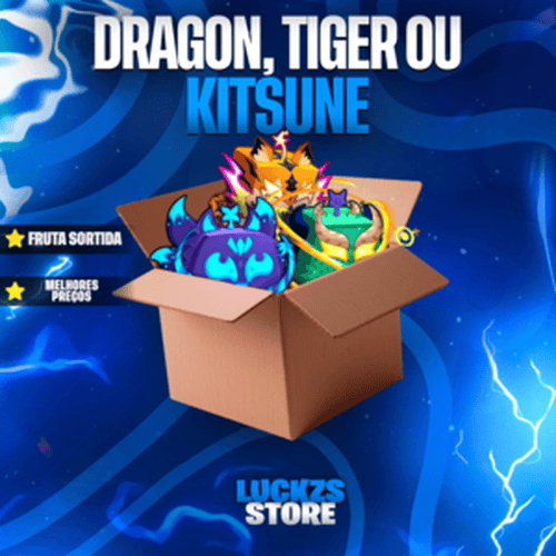 Dragon, Kitsune ou Tiger no inventário no Blox Fruits