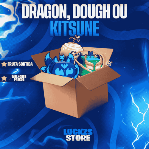 Dragon, Kitsune ou Dough no inventário no Blox Fruits