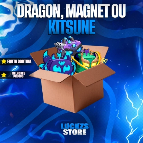Dragon Magnet ou Kitsune no inventário no Blox Fruits
