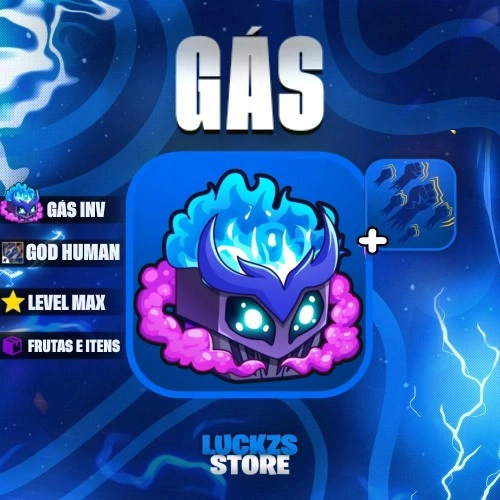 Conta Level Max com Godhuman e GÁS no Inventario no Blox Fruits