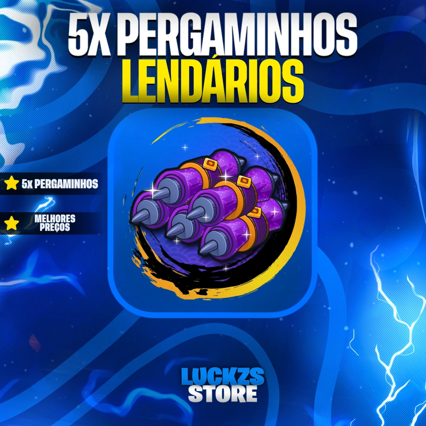 5x Pergaminhos Lendários no Blox Fruits