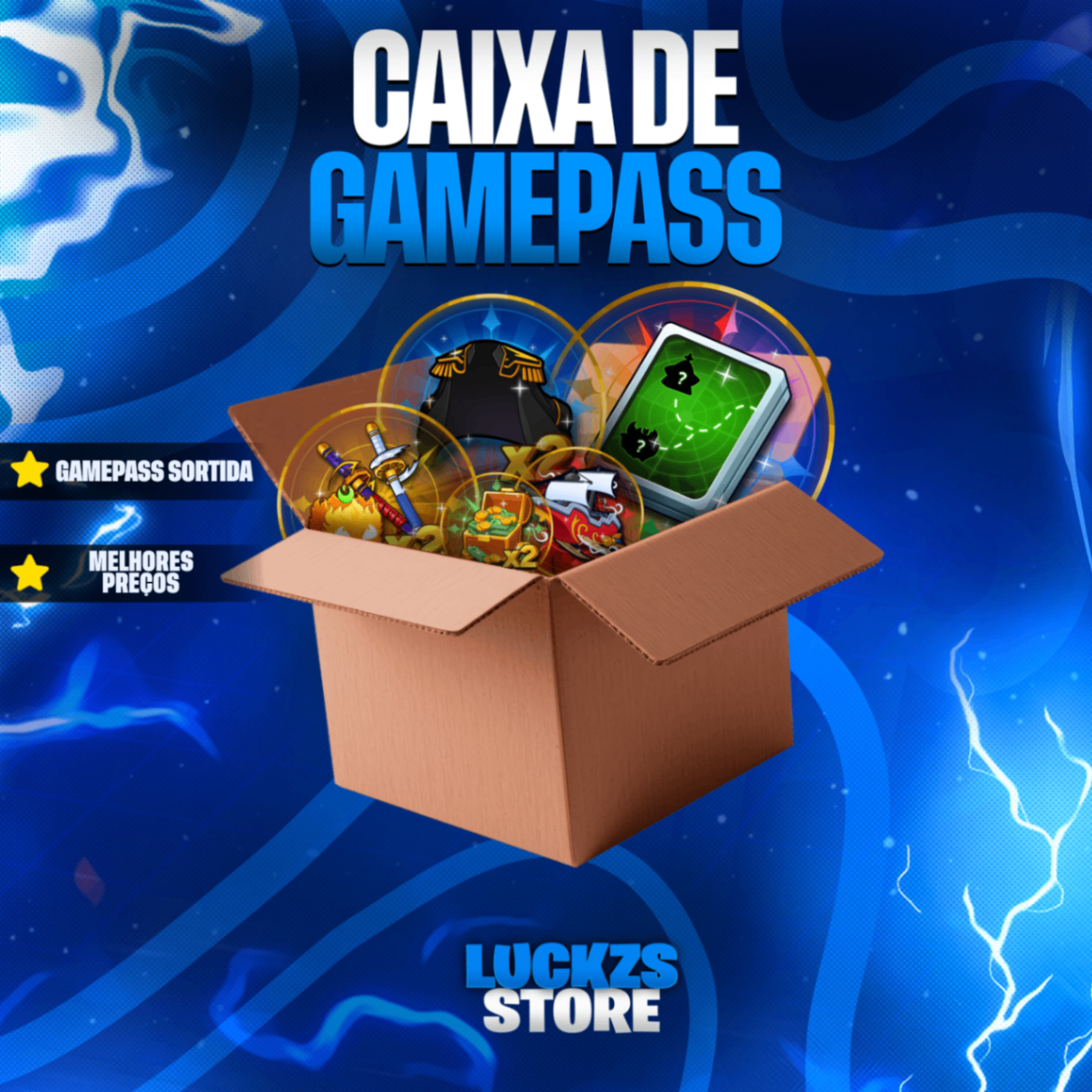Caixa de Gamepasses do Blox Fruits