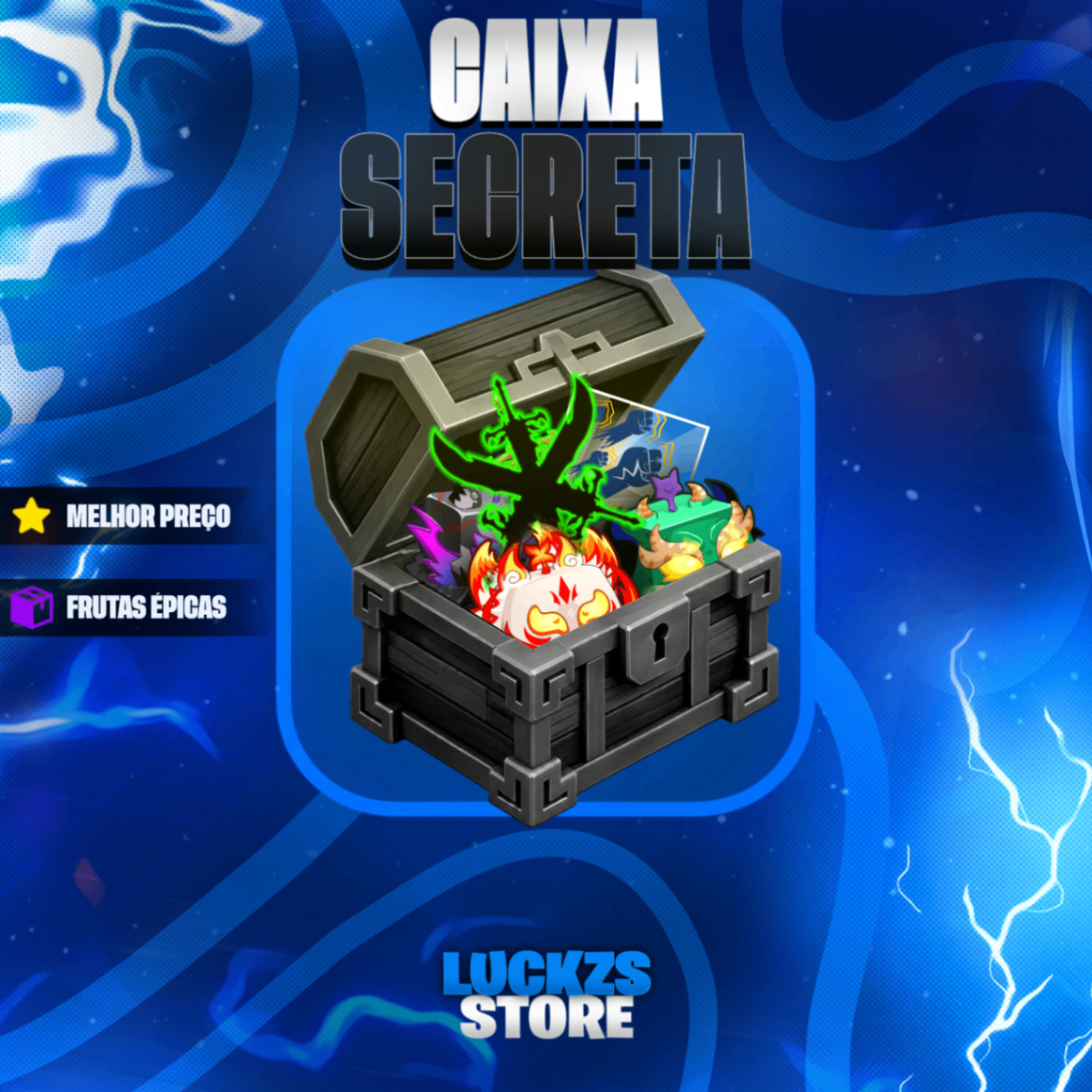 Caixa Premium Secreta (itens Limitados) no Blox Fruits